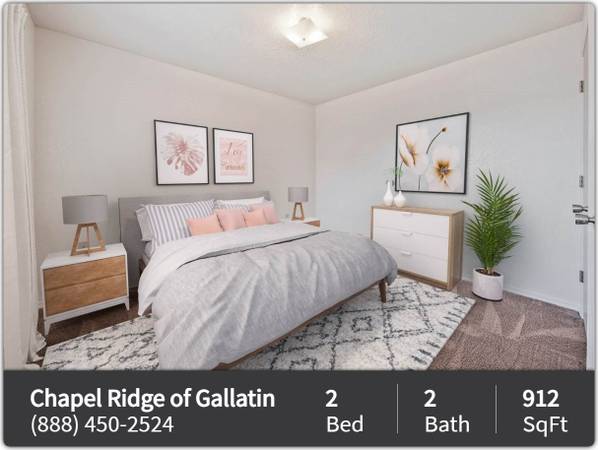 $1,439 / 2hab - 912ft2 - ¡No dejes escapar este fabuloso apartamento de 2 habitaciones y 2 baños! (Gallatin - Sudeste de Gallatin)63680355963649121