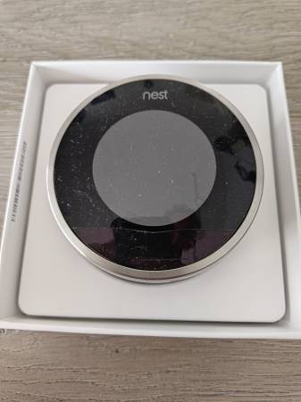 Google Nest Learning Thermostat 2nd Generation w/ Back Plate 1