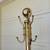 VINTAGE BRASS HAT RACK and COAT STAND 6 thumbnail
