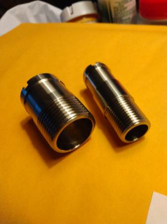 Mopar 318 340 360 stainless steel intake nipples 1