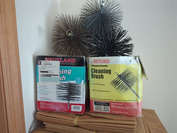Chimney brushes 8 inch flue 1
