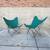 PAIR of 1950's Iron Butterfly Chairs w NEW Canvas Slings 1 thumbnail