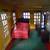 Tin Metal Dollhouse Vintage 2 Story Doll House W/Furniture 4 thumbnail