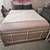 Beautiful queen, bedframe, like new, clean mattress, side table & lamp 12 thumbnail