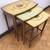 Boho Chic Vintage accent Coffee nesting TABLE set of 3 Sturdy unique 1 thumbnail