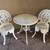 Vintage Bistro Patio Set Beka Cast Iron  Patio Set made in Canada 1 thumbnail