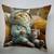 18X18" Cat Theme Throw Pillows. Your Choice 4 thumbnail