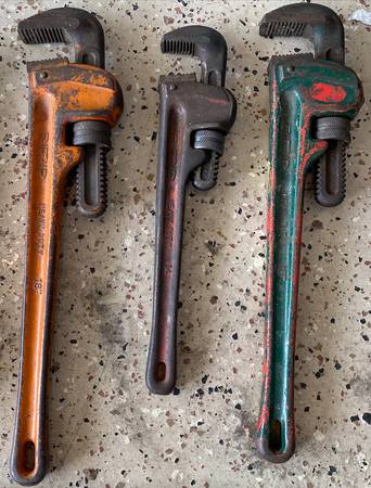 Pipe Wrenches your choice of 3 - tools tool - $15 each 1