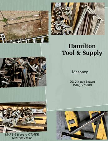 Masonry scaffolding/accessories lots in stock! 1