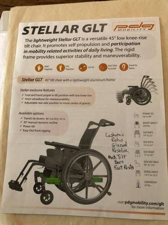 PDG - Stellar GLT Tilt Wheelchair 1
