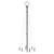 vidaXL Christmas Tree Spike Cold White Powder-coated steel, copper PVC 6 thumbnail