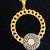 21K Solid Gold Necklace Set With Diamond Round Cluster! 8 thumbnail