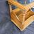 Vintage Wood Side Table Magazine Rack with Glass Top 3 thumbnail