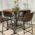 Round Pub  High Table & 4 Bucket Seat Chairs ASHLEY FURNITURE 2 thumbnail