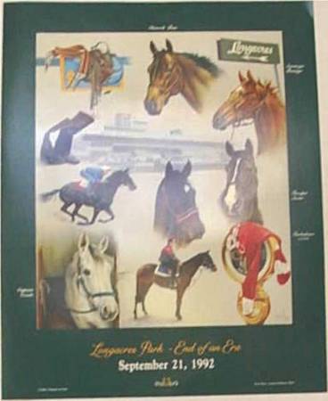 THE Only LongAcres Poster Commemorating the Closure of LongAcres Track 1