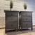 2x HUGE Solid Wood 3-Drawer Nightstands, Gray Finish 1 thumbnail