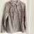 NEW Croft & Barrow Size L Women’s Shirt Gray Blouse Faux Suede 1 thumbnail