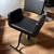 Pair of 2 Modern Minimal Black & Gold Styling Barber Chairs - Illusion 1 thumbnail