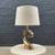Mid-Century Modern Sculpted Dolphin Style Brass Table Lamp, c.1960’s 2 thumbnail