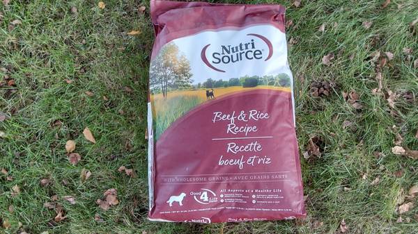 NutriSource dog food 26 lbs $40 1