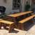 Rustic classic style picnic tables 1 thumbnail