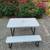 Foldable table with attached bench 2 thumbnail