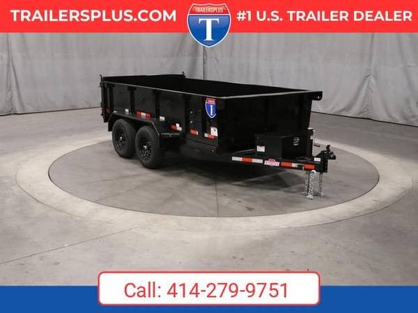 2026 Interstate 6 X 12 LoadRunner Bumper Pull Dump 10K Trailer Black 1