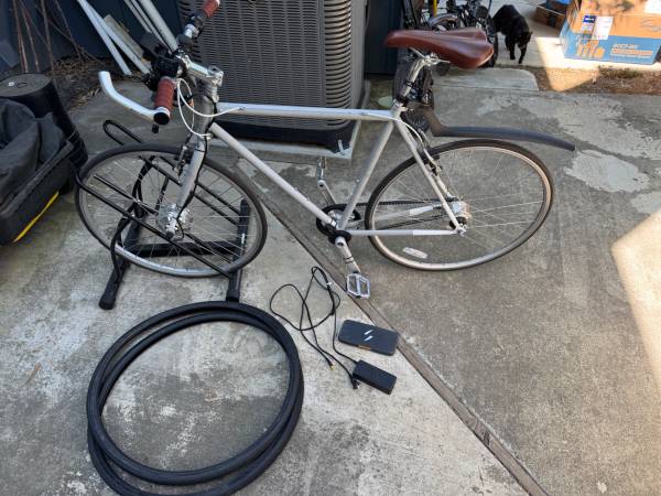 Large Priority Bikes “L Train” with e-bike Swytch Kit Air conversion 1