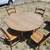 Solid Wood Table and Four Chairs plus additional  Three Extension Inserts $89 4 thumbnail