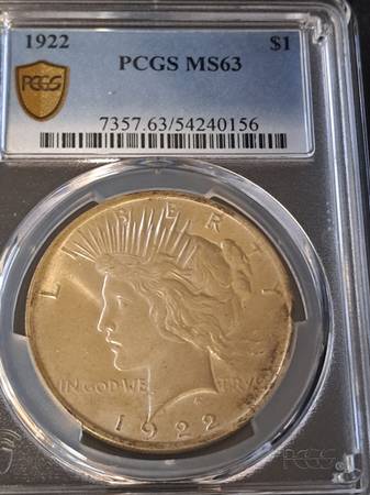 1922 uncirculated silver dollar 1