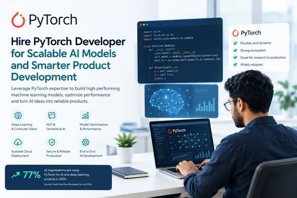 Hire PyTorch Developer for Scalable AI Models and Smarter Product Deve 1