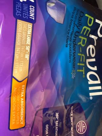 Prevail disposable L-XL underwear & prevail disposable bed sheets 1