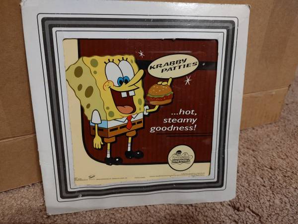 2002 SpongeBob Carnival Prize Glass Picture 1