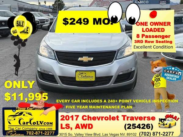 2017 Chevrolet Traverse LS Sport Utility 4D AWD V6, 3.6 Liter 1