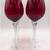 Set of 4 Beautiful Tall Ruby Crystal Wine Glasses 15 thumbnail