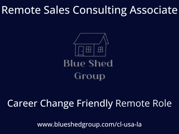 Remote Sales Consulting Associate – Career Change Friendly 1