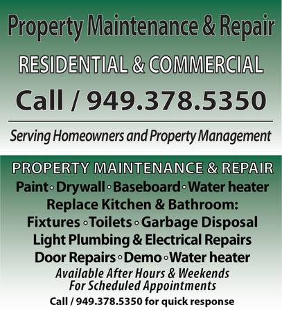 Faucets, Garbage Disposals, Toilets, Water Heater, Handyman 1
