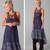 FREE PEOPLE PURPLE BLUE GRAY MAXI DRESS CROCHET TRIM Sz 4 NEVER WORN 2 thumbnail
