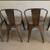 Stackable Metal Side Dining Chairs (4) 6 thumbnail