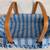 LONGABERGER "MEDIUM GATHERING" BASKET, DIVIDED PROTECTOR AND FABRIC LI 5 thumbnail