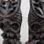 Hawaiian Long Life Tiki Hapa Wood Statues Pair 6 1/4" Tall 2 thumbnail