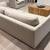 102" Light Beige Fabric Sofa 3 thumbnail