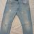 DIESEL THAVAR Stretch Slim Skinny Distress Torn Jeans 31 X 29" Light 8 thumbnail