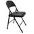 100+ New Black Leather Padded Folding Chair Sturdy Metal Foldable Seat 2 thumbnail