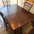 Solid Hardwood Dining Table and Chairs plus Leaf 2 thumbnail