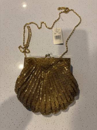 purse gold beaded evening bag 1