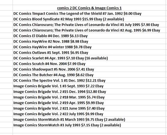 comics#2 13 DC Comics & 8 Image Comics 1