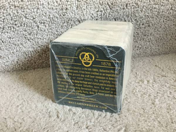 125 Beer Coasters SEALED Ballantine Ale IPA 1