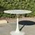 Mid Century Modern White Tulip Pedestal MCM Round Dining Table 2 thumbnail