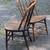 Pair of Antique Windsor Chairs Spindle Back Farmhouse Kitchen 6 thumbnail